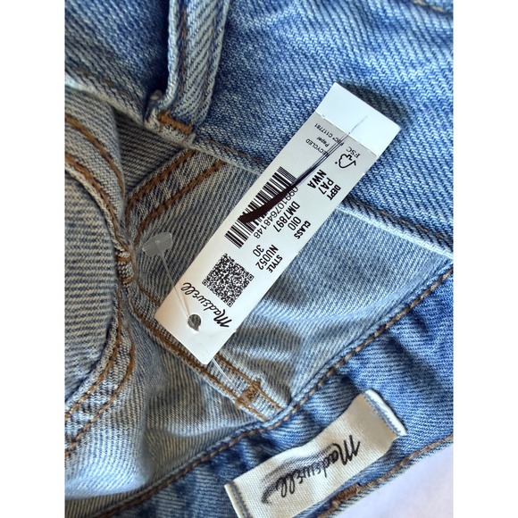 Madewell The Dean Easy Straight Jean in Northridge Wash: Airy Denim Size 30 - Picture 6 of 8